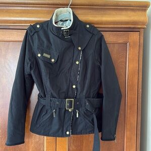 Barbour Black Bomber Jacket